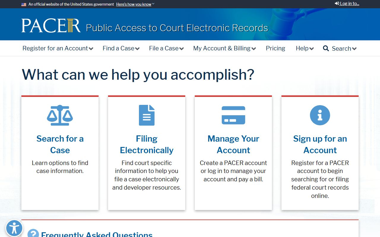 Buchanan County Circuit Court records PACER federal case access distinction