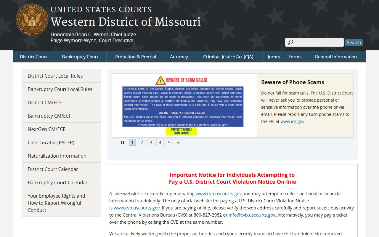 Buchanan County Circuit Court records federal Western District distinction
